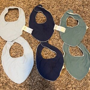 Carter's Baby Bandana Bibs - Navy, Green, and Light Blue